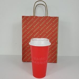 Starbucks Red 'Hand Warmer' Grande 16oz Hot Cup